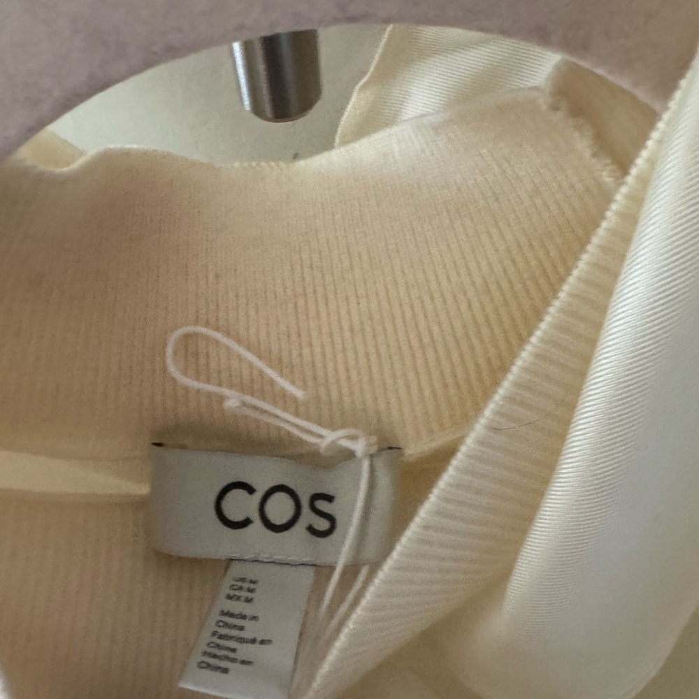 COS Cream Cowl Neck Sweater (M) - Picture 3 of 5